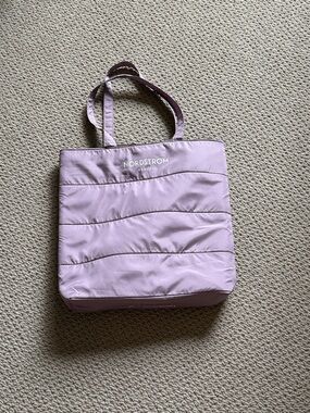 Nordstrom Quilted Lilac Tote Bag